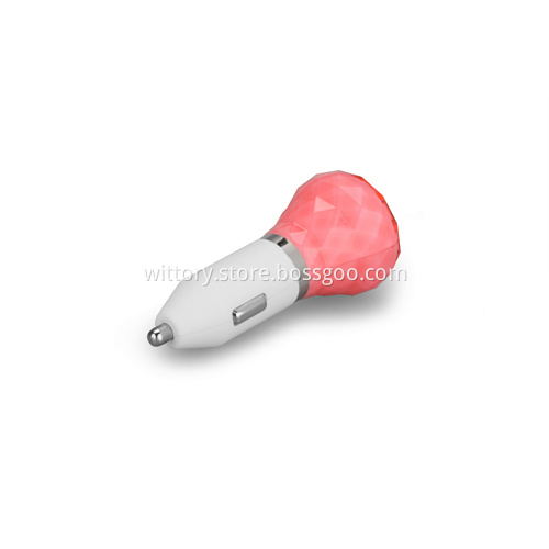 Candy-Colour Series Pink Car Charger